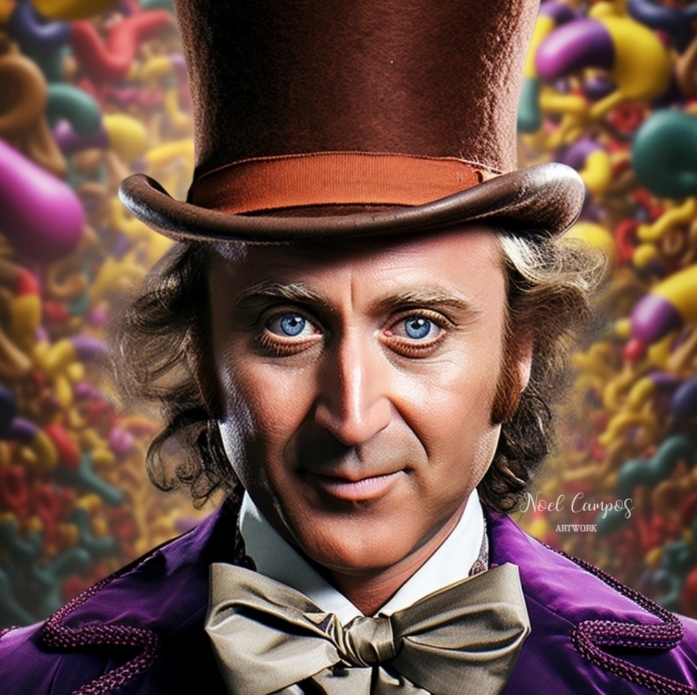 Willy Wonka Art by Noel Campos